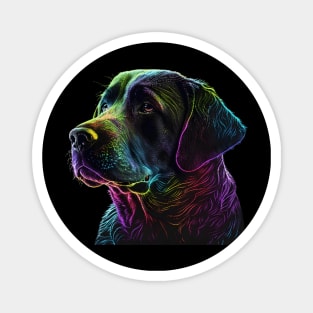 Neon Labrador Magnet